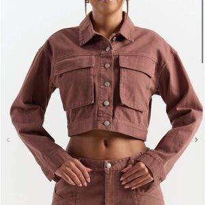 Naked Wardrobe Cropped Jean jacket